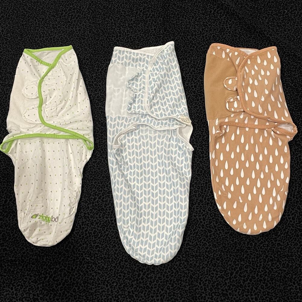 Lot Of 3‎ Swaddle Sleep Sack Wrap Newborn Cotton 0-3M